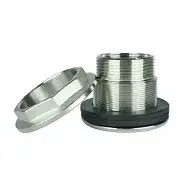 Штуцер зливний (врізання для ємності) 1 1/2 нік. VLMZ (L-123)