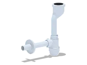 Сифон для пісуару ANI-plast U1003 з виходом на 32 мм, із прямою трубою 32 мм