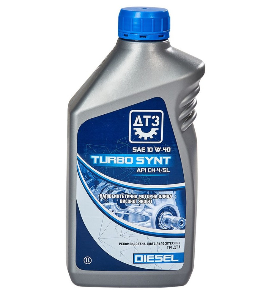 Олива моторна ДТЗ TURBO SYNT DIESEL 10W-40 API CH-4/SL каністра 1л ПЕ