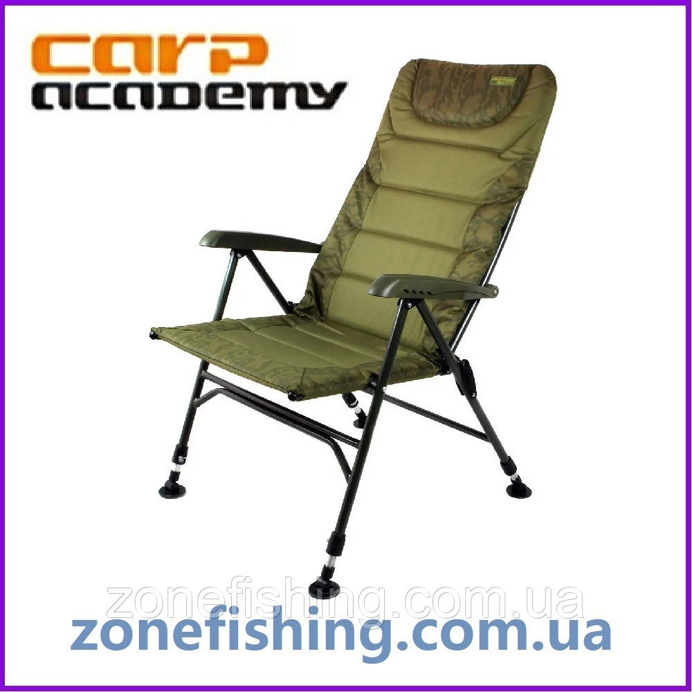 Крісло коропове CARP ACADEMY Deluxxe Camou 130кг, фото 1