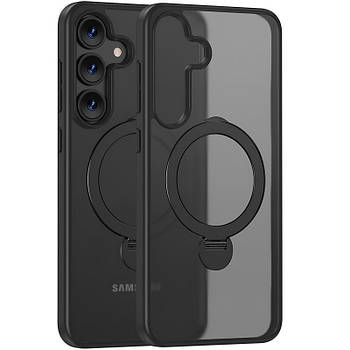 Чохол TPU+PC with MagSafe Colorful HQ Ring для Samsung Galaxy S25+ Black