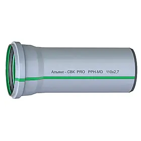 Труба СВК-Альянс ПП 110*2,7* 250 PRO зеленена Inash40/10ult