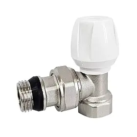 Кран рад. кутовий верх 1/2" з ущільн.рез. RL {120}