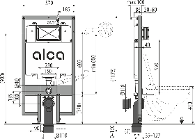 AM1101/1200 Інсталяція для гіпсокартону SLIMBOX {1}