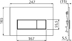 M570 Кнопка керування інсталяції білий глянець {25}