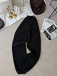Жіночі модні осінні теплі штани джоггери з поясом висока посадка базові повсякденні штани фліс полар