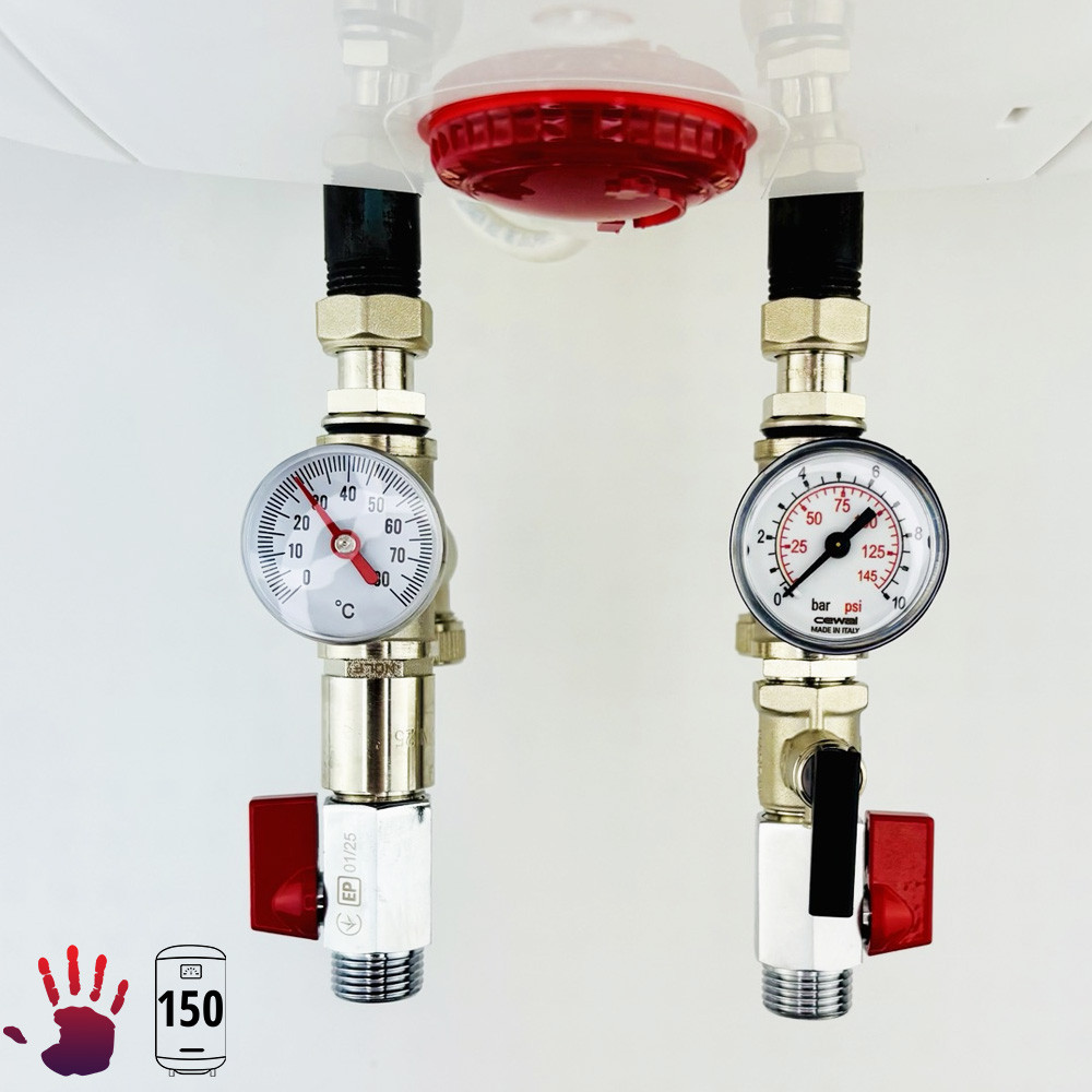 Група безпеки бойлера, водонагрівача MINI B5  Boiler Series 1/2", 8 бар, фото 1