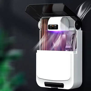 Тримач для посуду з УФ-дезінфекцією настінний вологостійкий