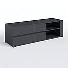 Комод під телевізор у спальню або вітальню 150 см Тумба під ТВ з 2 дверцятами з Ламінованого ДСП, фото 6