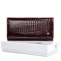 Жіночий шкіряний гаманець FEW1-V-2 wine red.Купити шкіряний гаманець гуртом і в роздріб в Україні.