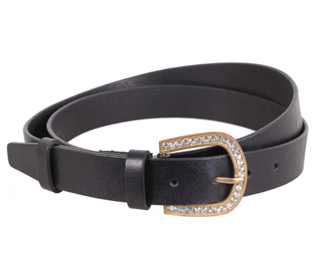 Жіночий ремінь з натуральної шкіри PRP2201-35 чорний, фото 1