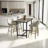 М'який стілець з бархатистою оббивкою Avane 2 шт., фото 2