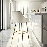 М'який стілець з бархатистою оббивкою Avane 2 шт., фото 3