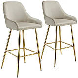 М'який стілець з бархатистою оббивкою Avane 2 шт., фото 4