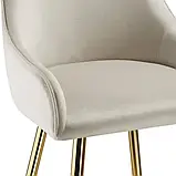 М'який стілець з бархатистою оббивкою Avane 2 шт., фото 7