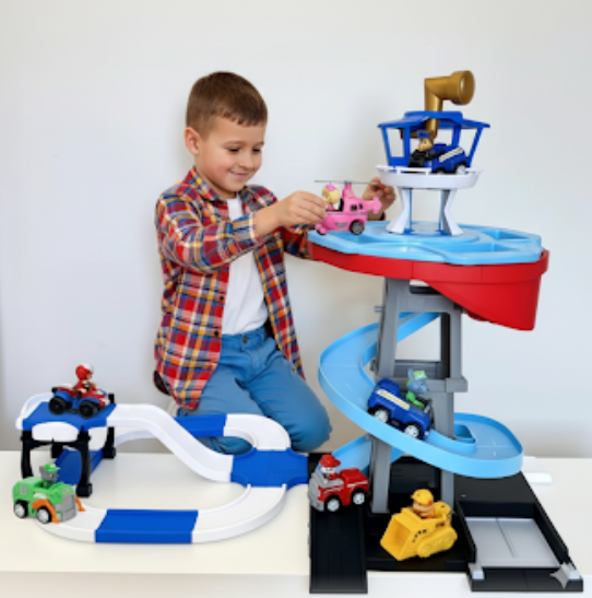 Велика База 72 см рятувальників Щенячий патруль 7 героїв + трек паркування, фото 1