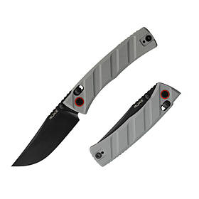 Складаний ніж Ruike P856-K сірий Drop Point сталь Sandvik G10 EDC 88г Crossbar Lock