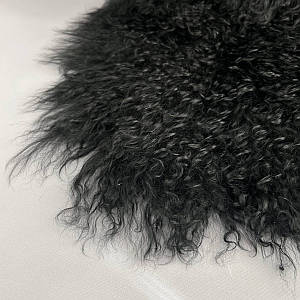 Натуральне хутро лами фарбоване 54х108 см - чорний