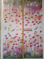 Вінілові наклейки BRUP Польові рожеві Квіти ( лист 60 х 90 см) ББ201-16 XX-AB, фото 3