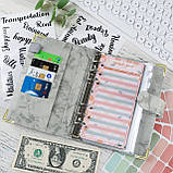 Блокнот-планер для грошей формат А5, планер бюджету та зберігання фінансів, органайзер для ведення обліку доходу, фото 5