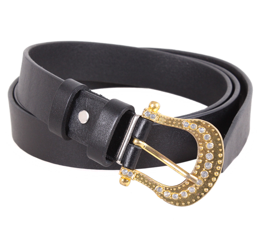 Жіночий ремінь з натуральної шкіри PRP2201-39 чорний, фото 1