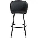 Міцний набір з 2 барних стільців Luana, чорний, фото 6
