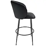 Міцний набір з 2 барних стільців Luana, чорний, фото 7