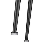 Міцний набір з 2 барних стільців Luana, чорний, фото 10