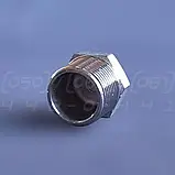 Заглушка різьбова шестигранна нержавіюча DN20 (3/4") зовнішня різьба BSPP, н/ж сталь AISI304, Class 150, фото 7