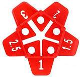 50 хрестиків для плитки Tagred TA4128 хрестики-зірочки для плитки, фото 4