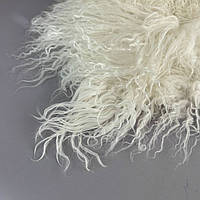 Натуральне хутро лами фарбоване 54х108 см - білий теплий