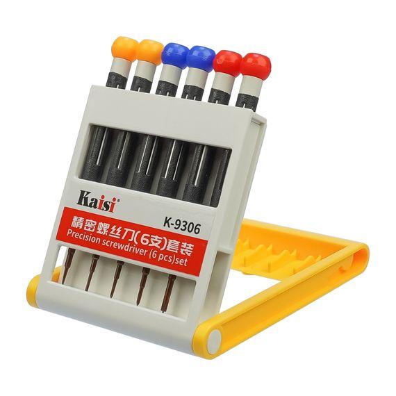 Набір викруток Kaisi K-9306 (+1.5, Y0.6, T2, *0.8, *1.2, hexagon M2.5)
