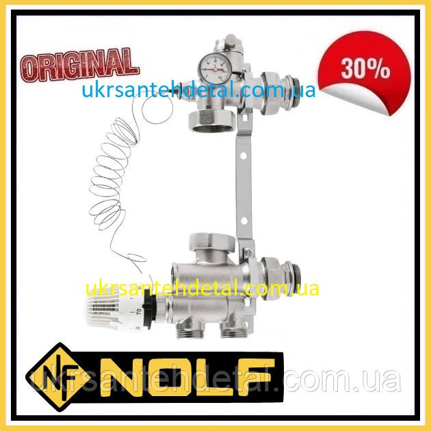Змішувальний вузол з нижнім підключенням для колектору теплої підлоги насосно-змішувальний вузол NOLF, фото 1