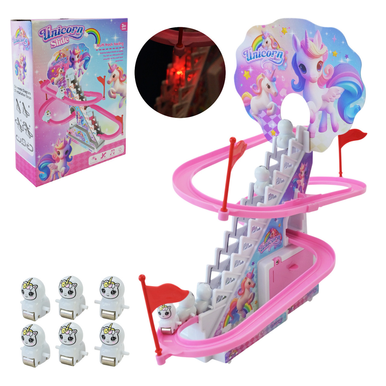 Трек-серпантин 3334 з USB-кабелем та 6 фігурками, фото 1