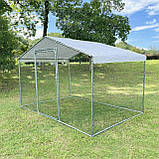 Вольєр для домашніх птахів 2х3х2 м 6 м² Helper HP-1079 міцний вольєр для птиці клітка для курей, фото 5