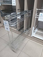 Карго фасад 150мм бокове кріплення GIFF хром (2 полиці)