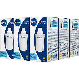 Комплект змінних картриджів Бриз Класик (9 шт.) (для фільтрів-глечиків Бриз, BRITA, DAFI, BWT, ECOSOFT)