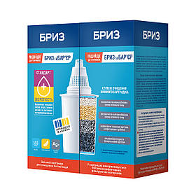 Змінний картридж БРИЗ Стандарт+Жорсткість (для фільтрів-глечикiв БРИЗ та БАР'ЄР)