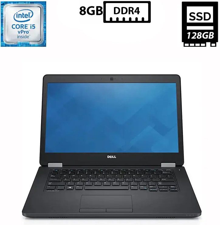 Ноутбук Dell Latitude E5470/14” TN 1366x768/Core i5-6300U 2.40GHz/8GB DDR4/SSD 128GB/Intel HD Graphics Камера Б/В