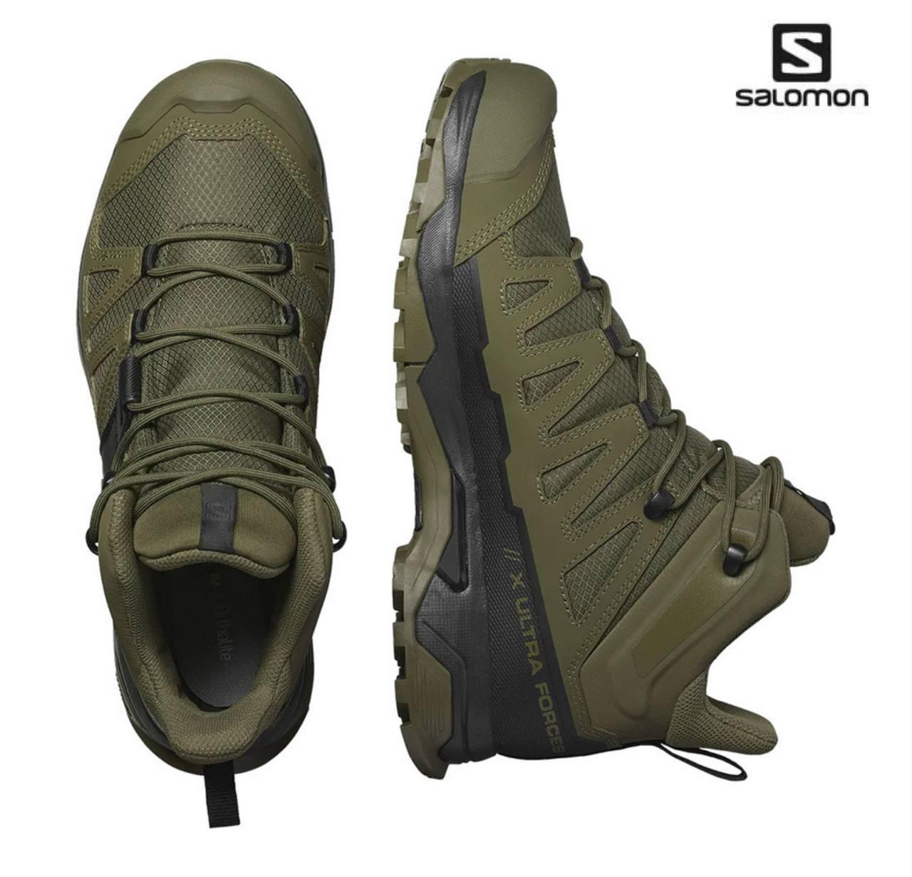 Черевики Salomon X Ultra Forces MID Green/Black, фото 1