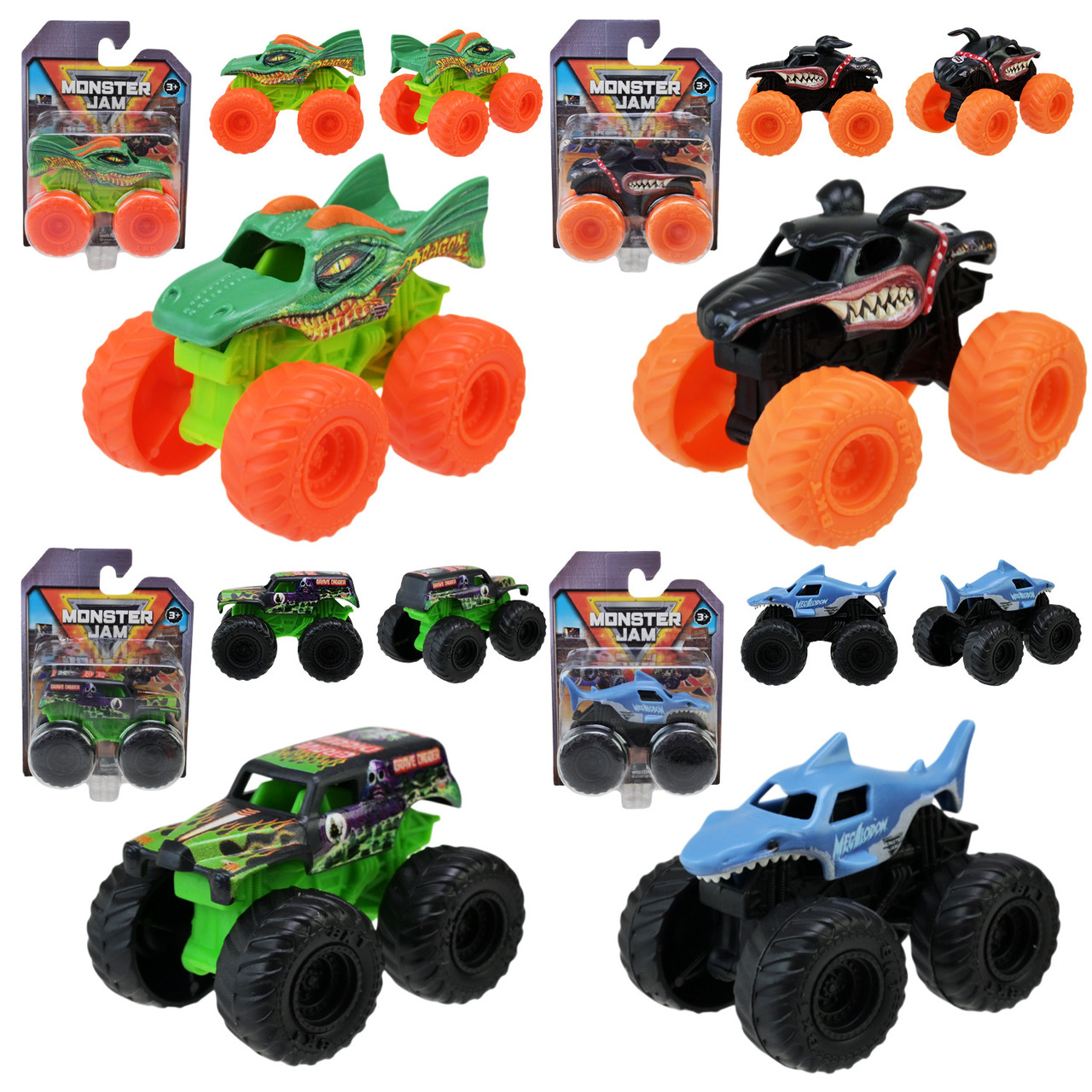 Іграшка машинка Monster Jam 1:72 6071187, 4 кольори, блістер 8,8×5,5×12 см, фото 1