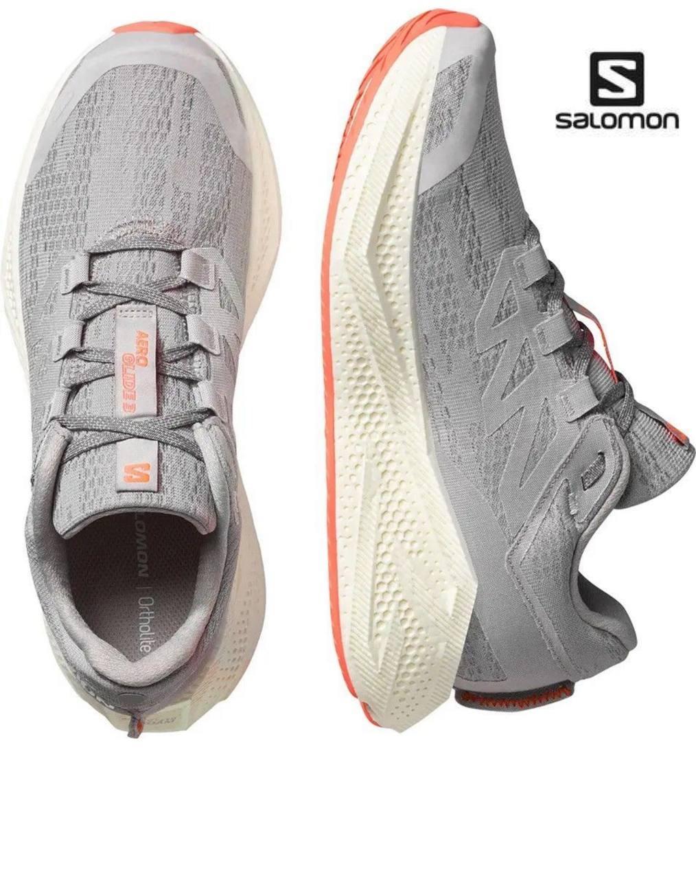 Кросівки Salomon Outdoor AERO GLIDE 3 Alloy/Vanilla Ice/Neon Flame, фото 1