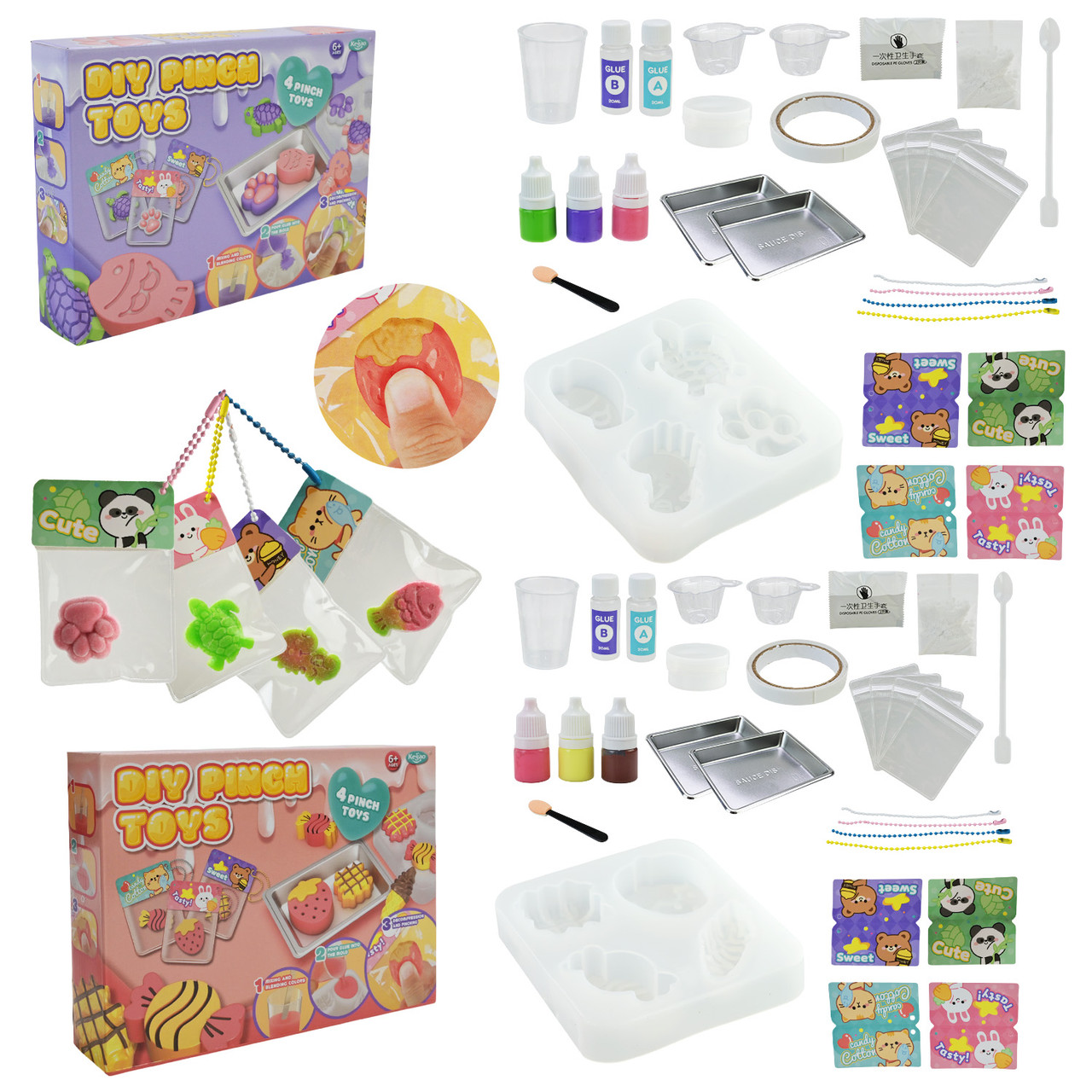 Набір для творчості 708B-68/69 створення сквіш-аксесуарів, 2 види, фото 1