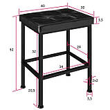 Комплект Bodye з 2 оббитих барних стільців у модному індустріальному стилі, фото 3