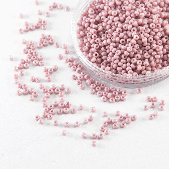 Бісер 03195 Чеський Preciosa 10/0, Солгель Пофарбований SDC, Рожевий, Круглий, 50 г, фото 1