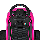 Толокар Lamborghini з мотором M 5777EBL, pink, фото 3
