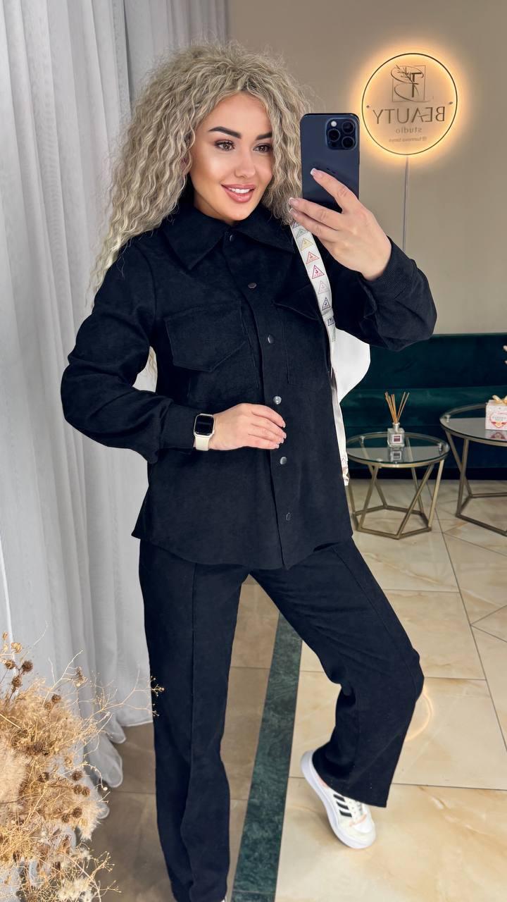 Костюм жіночий Мікровельвет 42-44,46-48,50-52 (імм 520), фото 1