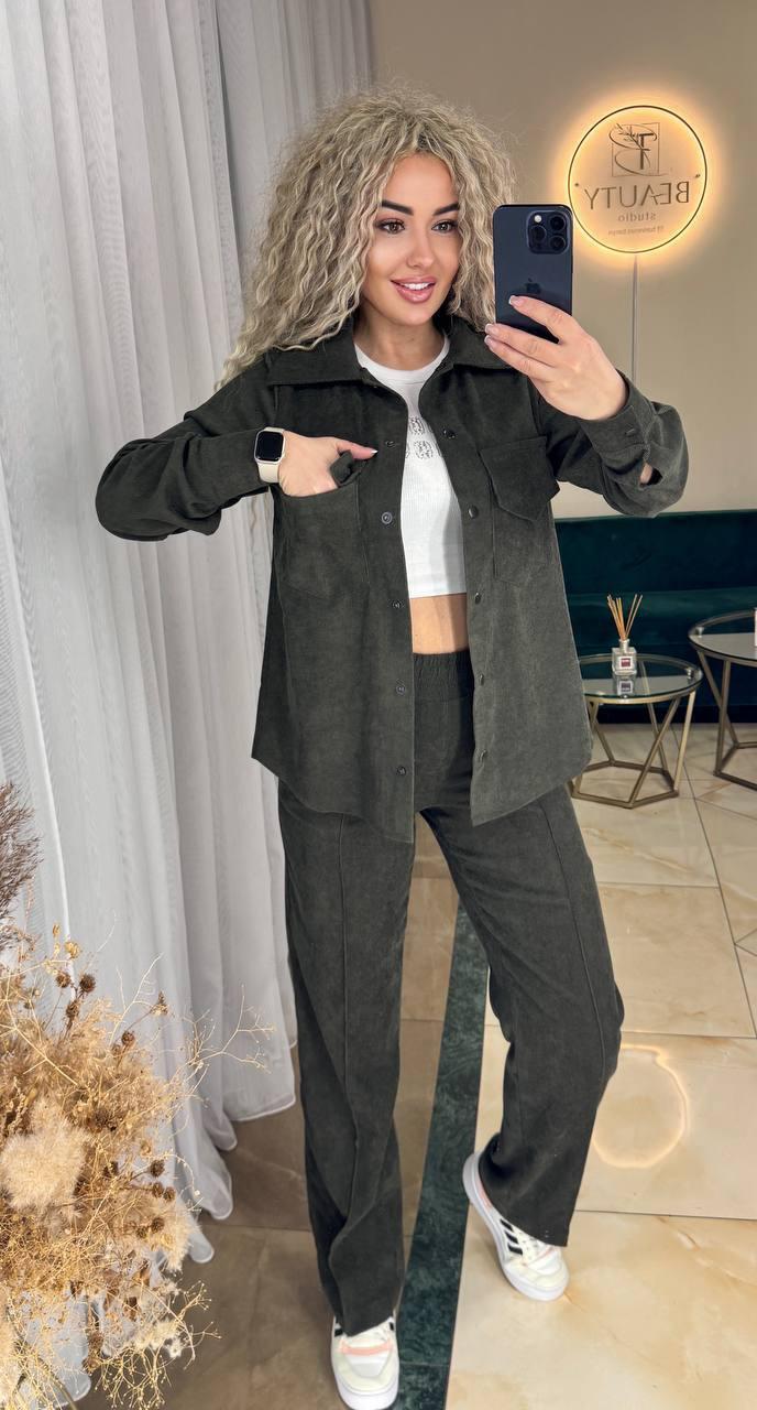 Костюм жіночий Мікровельвет 42-44,46-48,50-52 (імм 520), фото 1