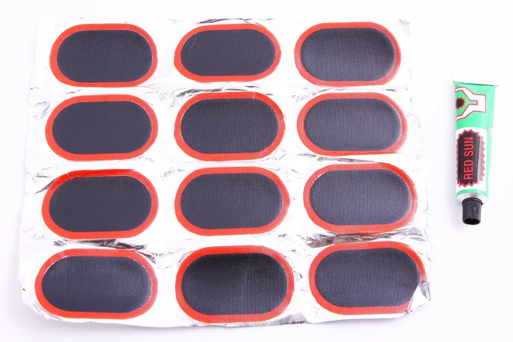 Латка для камери "Red Sun" (12 шт.) овальні 70*47мм + клей, фото 1