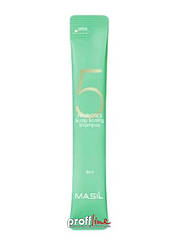 Шампунь очищающий для волосся Masil 5 probiotics scalp scaling shampoo 8 мл